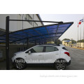 Huili stylish garage design aluminum carports with polycarbonate roof panels